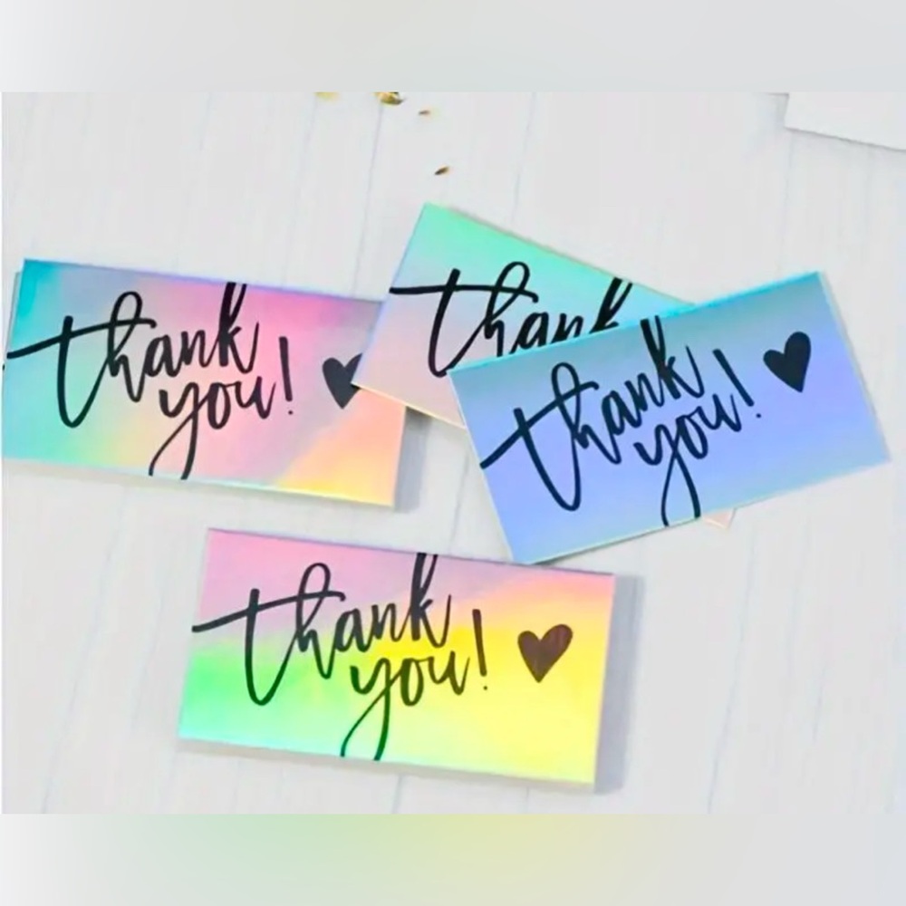 50 Colorful Thank You Cards